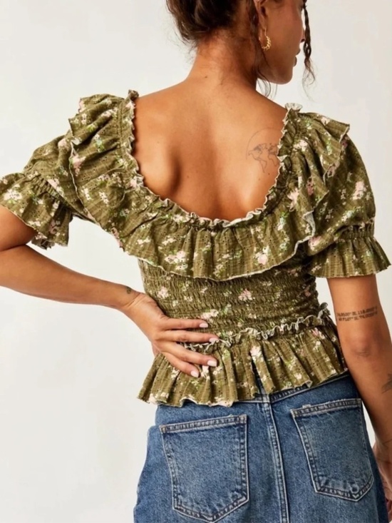Free People Tops - Free People Favorite Girl Smocked Top NWT